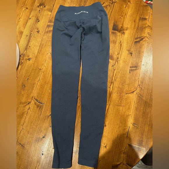 Alphalete Amplify Whale Blue Leggings S - Picture 2 of 3